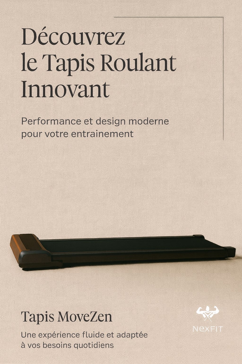 MoveZen™ - Tapis Roulant Électrique Pliable Intelligent