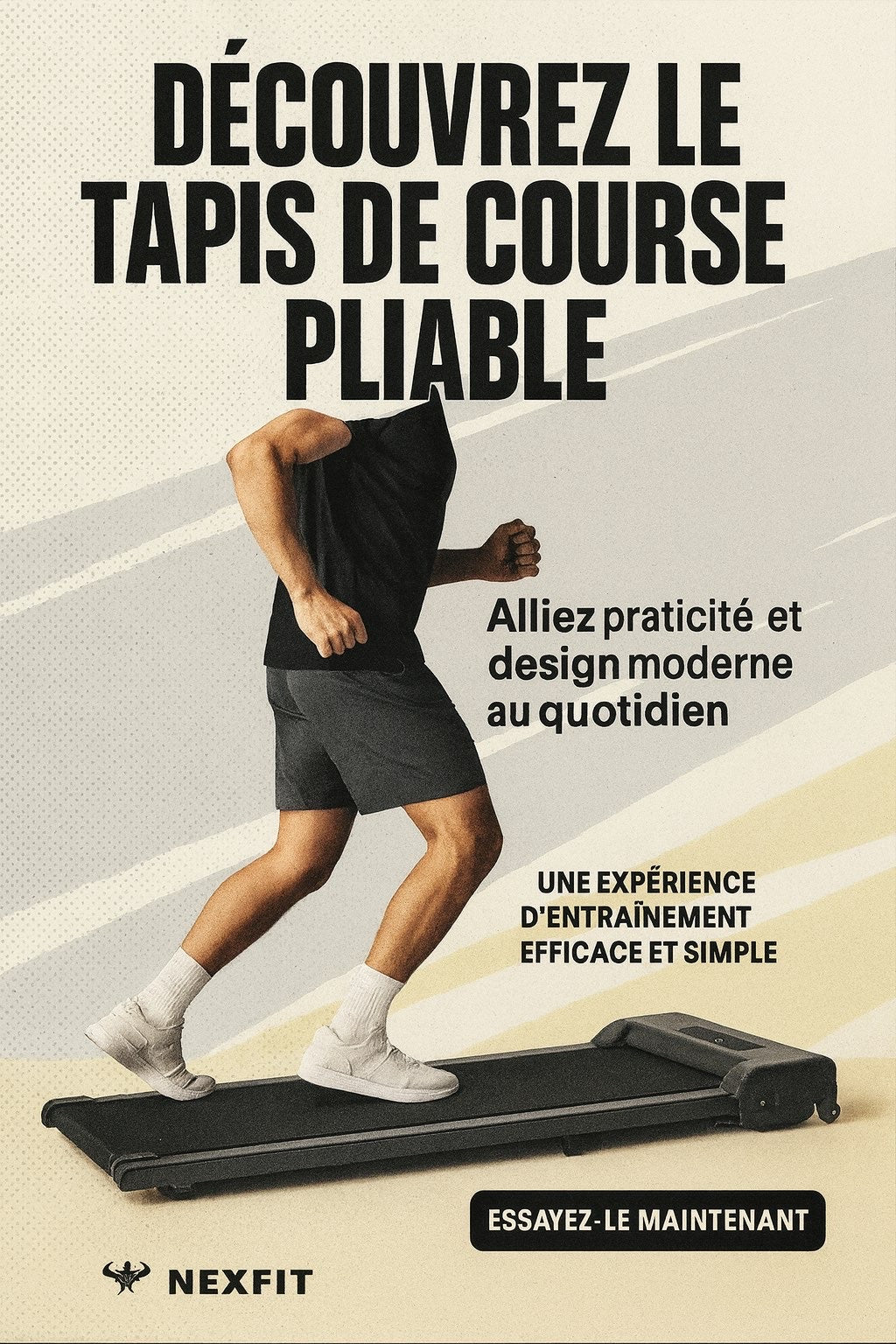 MoveZen™ - Tapis Roulant Électrique Pliable Intelligent